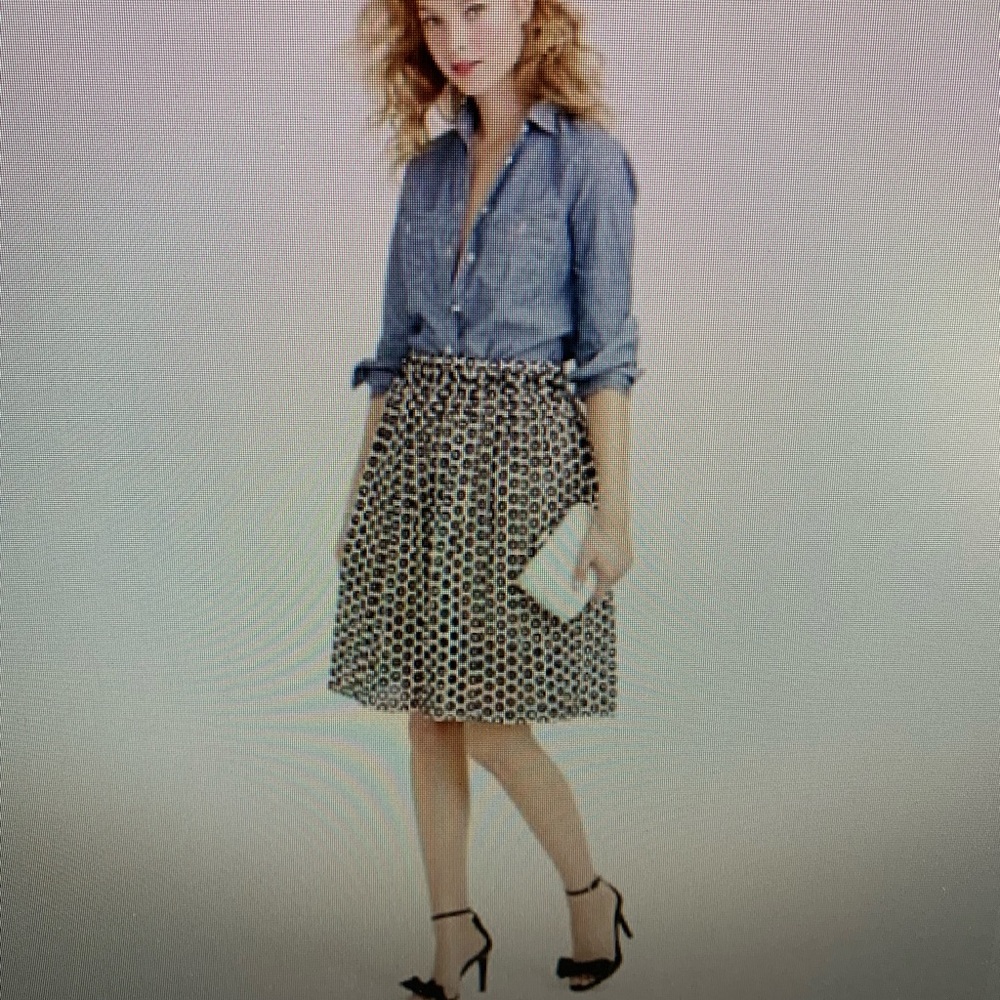 J.crew punched-out eyelet skirt
